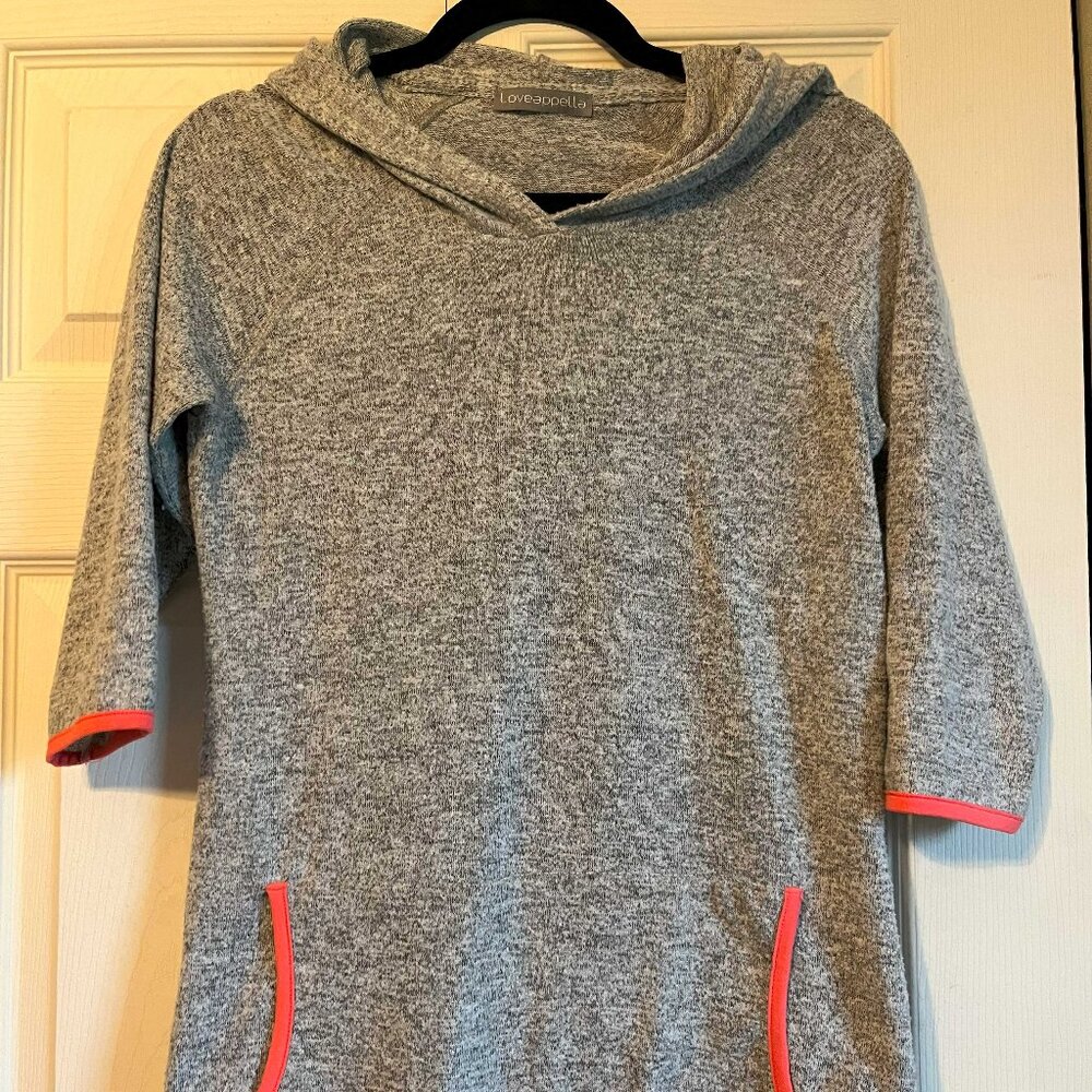 Loveappella Pullover Hooded Knit Top XS